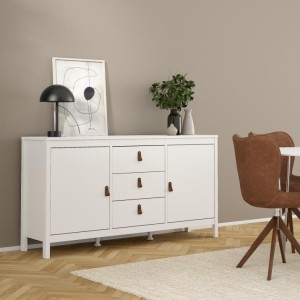خزانة مدريد 3+2 بيضاء  Madrid Sideboard 2 doors + 3 drawers