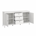خزانة مدريد 3+2 بيضاء  Madrid Sideboard 2 doors + 3 drawers