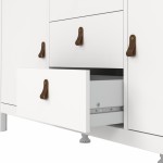 خزانة مدريد 3+2 بيضاء  Madrid Sideboard 2 doors + 3 drawers