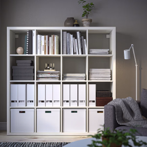 مكتبة 16 رف KALLAX SHELVIN UNIT 147X147 W