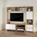 مكتبة تلفاز Next TV-Wall unit with 1 Sliding door + 1 door
