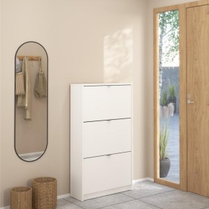 Shoes Shoe cabinet w. 3 tilting doors and 2 layer دولاب أحذية