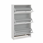 Shoes Shoe cabinet w. 3 tilting doors and 2 layer دولاب أحذية
