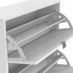 Shoes Shoe cabinet w. 3 tilting doors and 2 layer دولاب أحذية