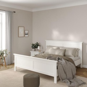 سرير زوجي        Paris Bed 180x200 White