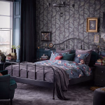 سرير معدن اسود1.40  SAGSTUA/LURY double bed, black, 140x200