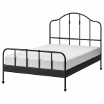 سرير معدن اسود1.40  SAGSTUA/LURY double bed, black, 140x200