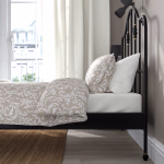 سرير معدن اسود1.40  SAGSTUA/LURY double bed, black, 140x200