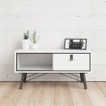 طاولة ضيافة أبيض Ry Coffee table white