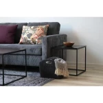 طاولة ضيافة مربعة سطح اسود Vita Side table