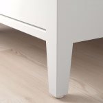 طاولة ضيافة سطح زجاج IDAN?S coffee table, white, 80x80 cm