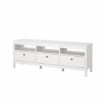 طاولة شاشة بيضاء Madrid TV-unit 3 drawers