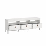 طاولة شاشة بيضاء Madrid TV-unit 3 drawers