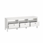 طاولة شاشة بيضاء Madrid TV-unit 3 drawers