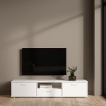 طاولة شاشة   MEDIA TV-UNIT WITH 2 DOORS + 1 DRAWER