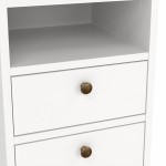 كمدينو أبيض Paris Nightstand White White