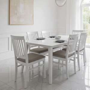 طاولة اكل مع 6 كراسي