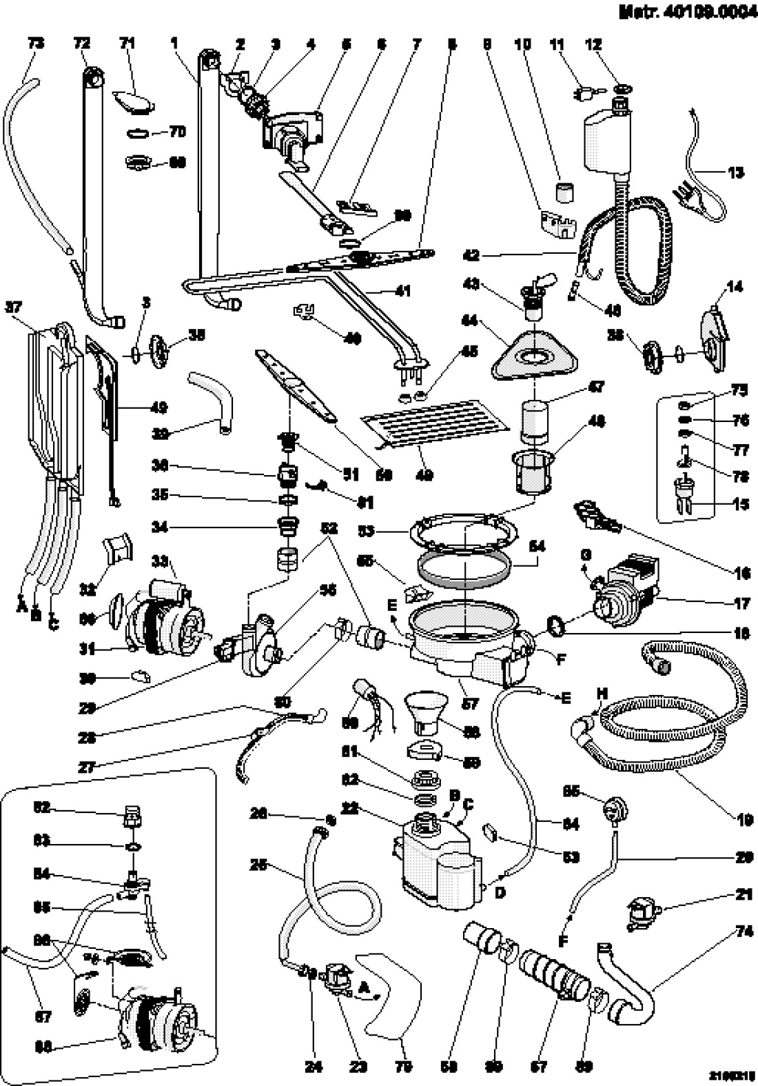 Fissaggio Braccio Irrigatore - Lavastoviglie - THOMSON - 295947 - Foto 12