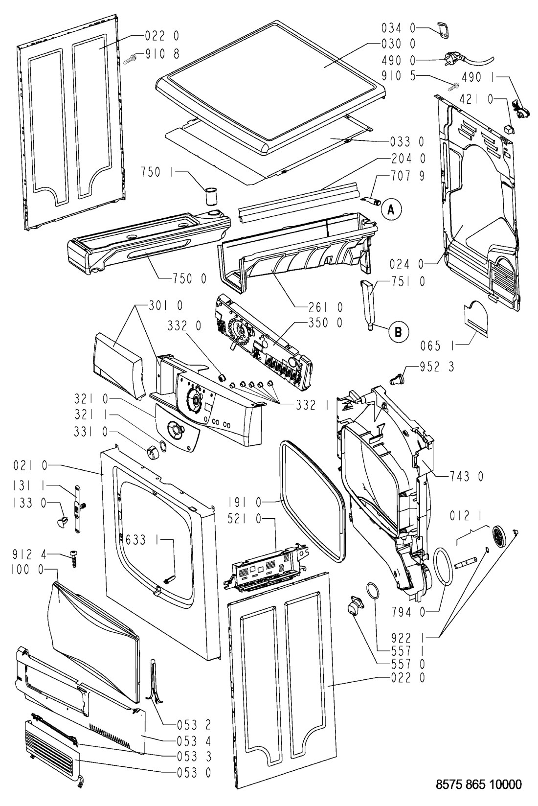 Pannello Di Controllo Wp Ix Core 731 J00444272 - Whirlpool - Whirlpool