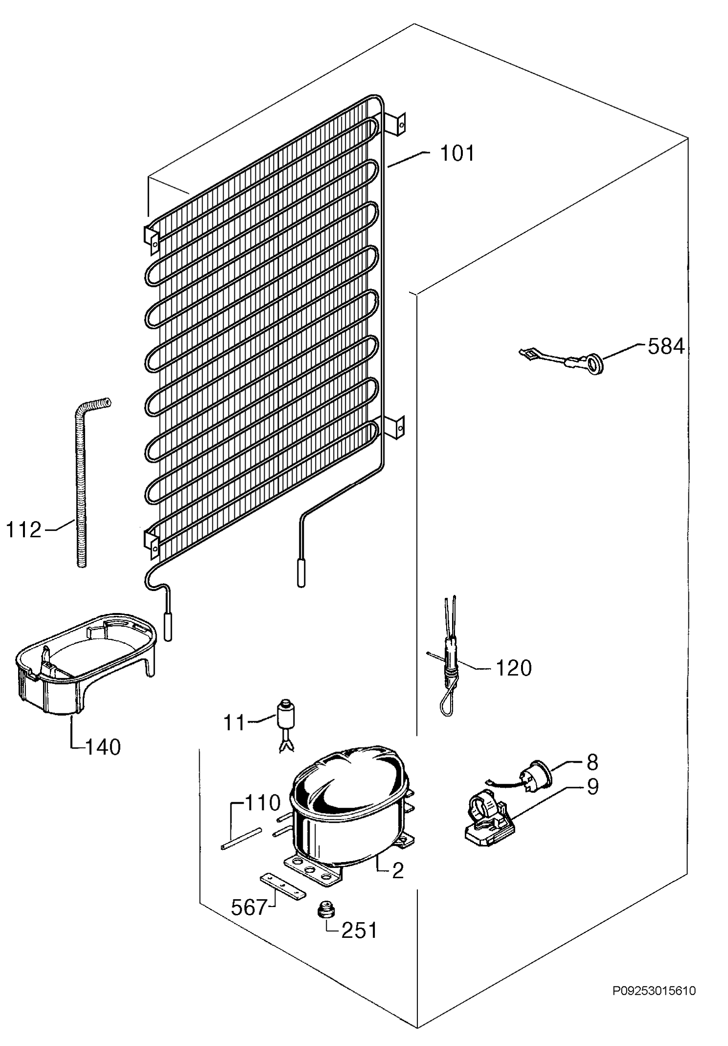 Portina Congelatore Per Frigo Electrolux Rex | Cod. 2271049567, 2271049484 | Misura 405x160mm