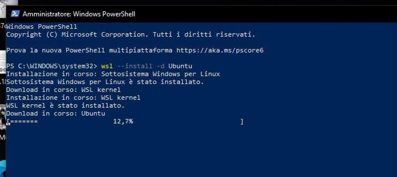 Install wsl