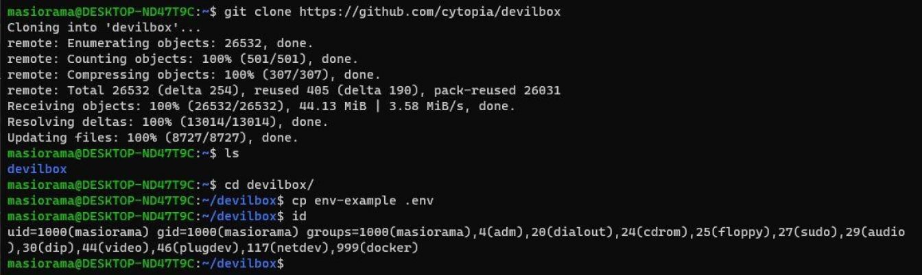 Clone and env