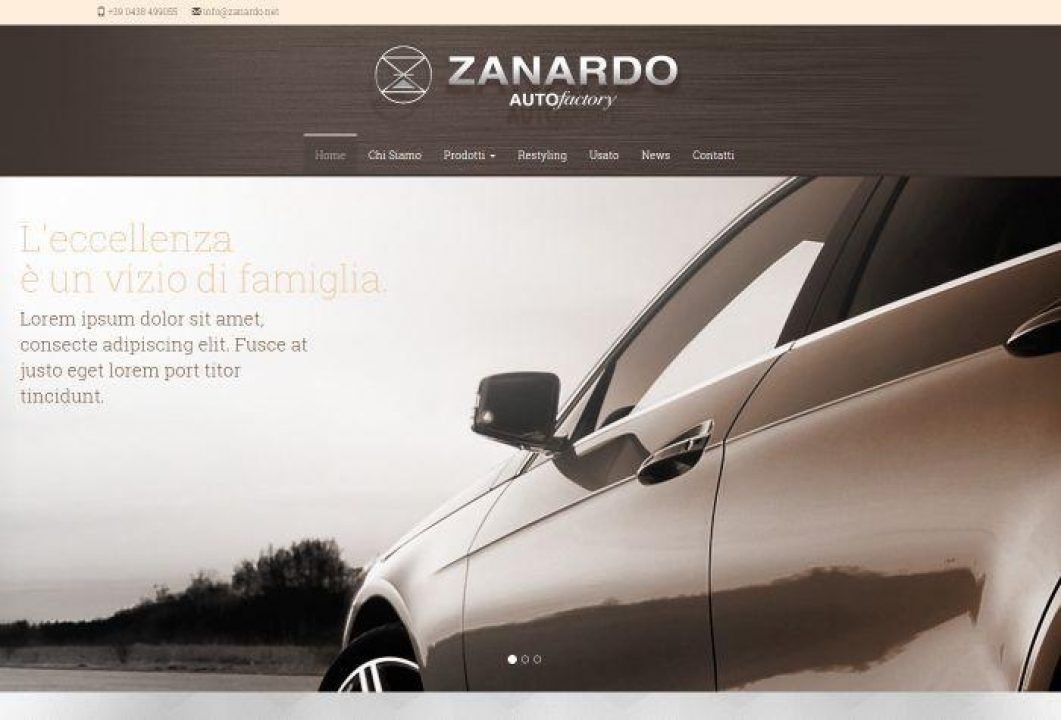 Sito web Zanardo Autofactory