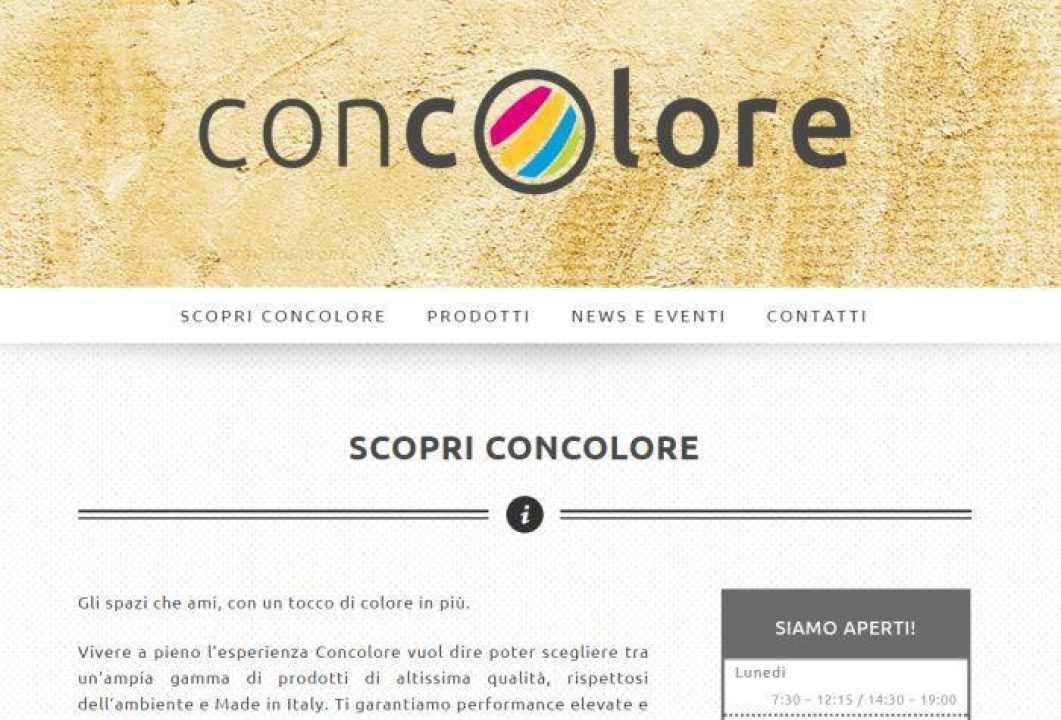 Sito vetrina Concolore