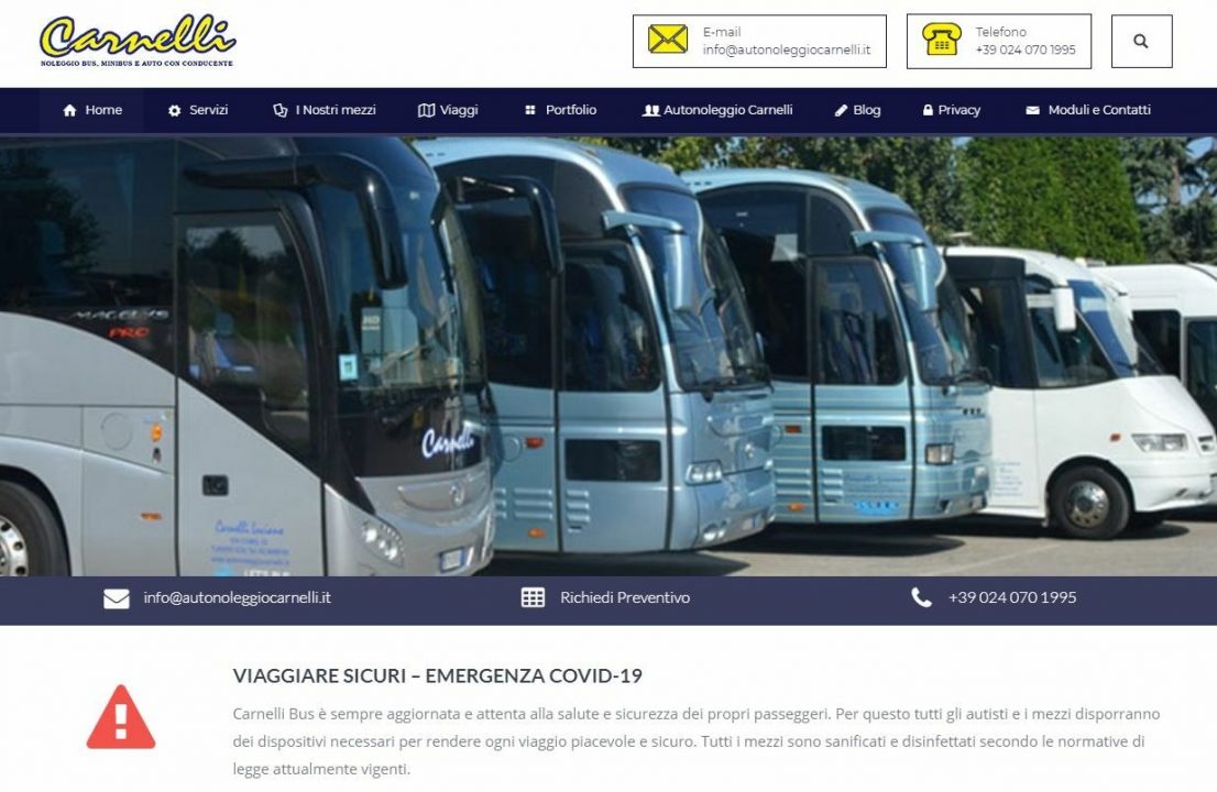 Migrazione sito web Autonoleggio Carnelli