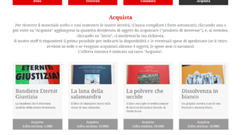 Sezione "Sostienici" di afeva.it.