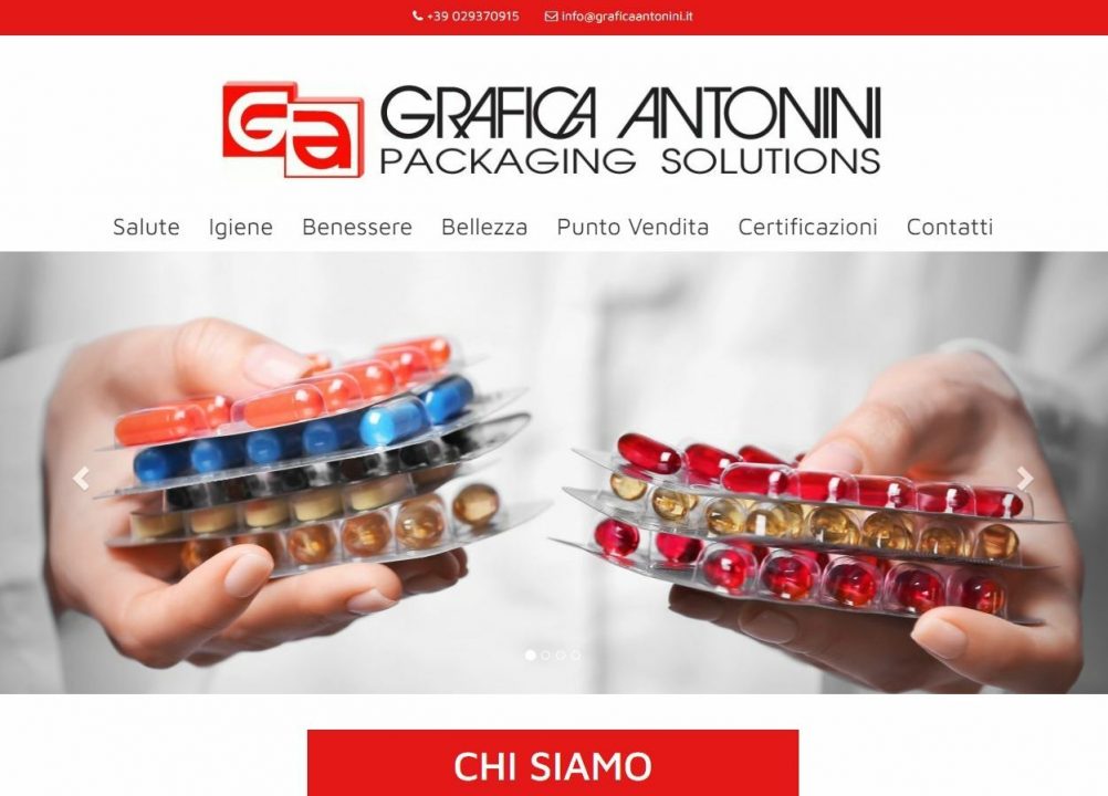 Modifiche al sito web Grafica Antonini.
