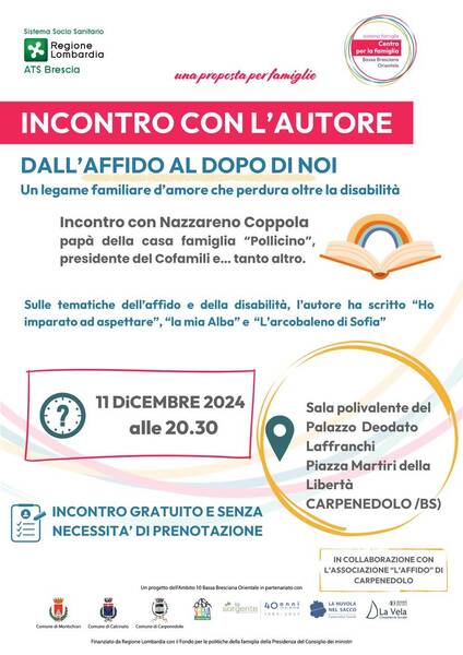 Immagine: Incontro "Dall'affido al dopo di noi" 