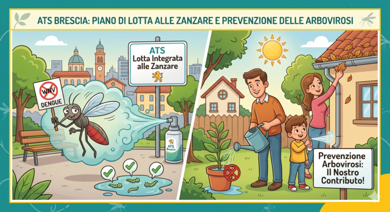 Immagine che mostra alcune accortenze e procedure da fare per evitare la proliferazione delle zanzare