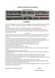 Manifesti scrutatori 2026