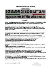 Manifesto scrutatori 2025