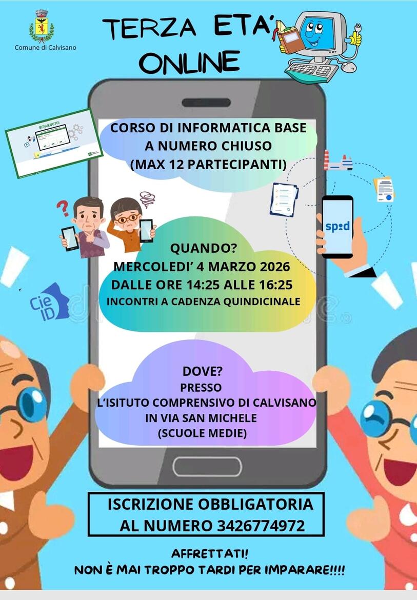 Immagine di un telefono cellulare con le indicazioni del corso