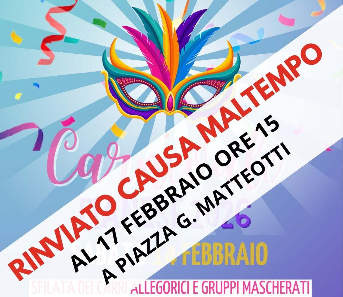 Immagine: Carnevale rinviato
