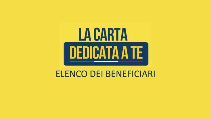 Immagine: Carta “Dedicata a te”