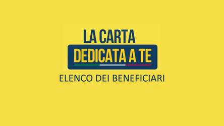 Immagine: Carta “Dedicata a te”
