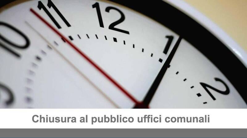 Immagine: Chiusura Uffici Comunali