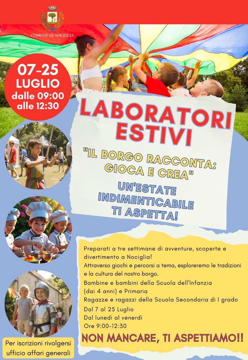 Immagine: Laboratori estivi