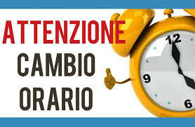 Immagine: CAMBIO ORARIO