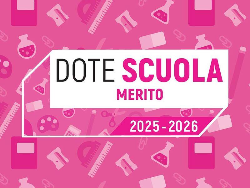 Immagine: Dote Scuola – componente Merito, anno scolastico e formativo 2025/2026