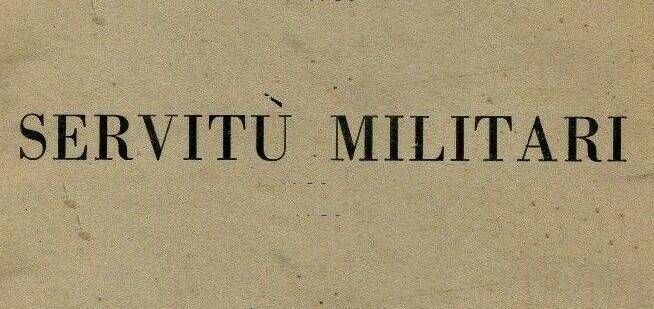 Immagine: SERVITù MILITARI