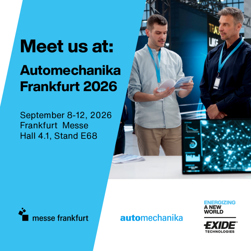 Exide Technologies ad Automechanika 2026: batterie AGM, innovazione e aftermarket al centro della strategia