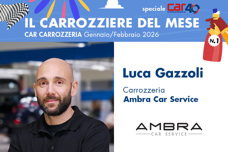 CAR40- Sikkens premia Ambra Car Service e Luca Gazzoli carrozziere dell’anno