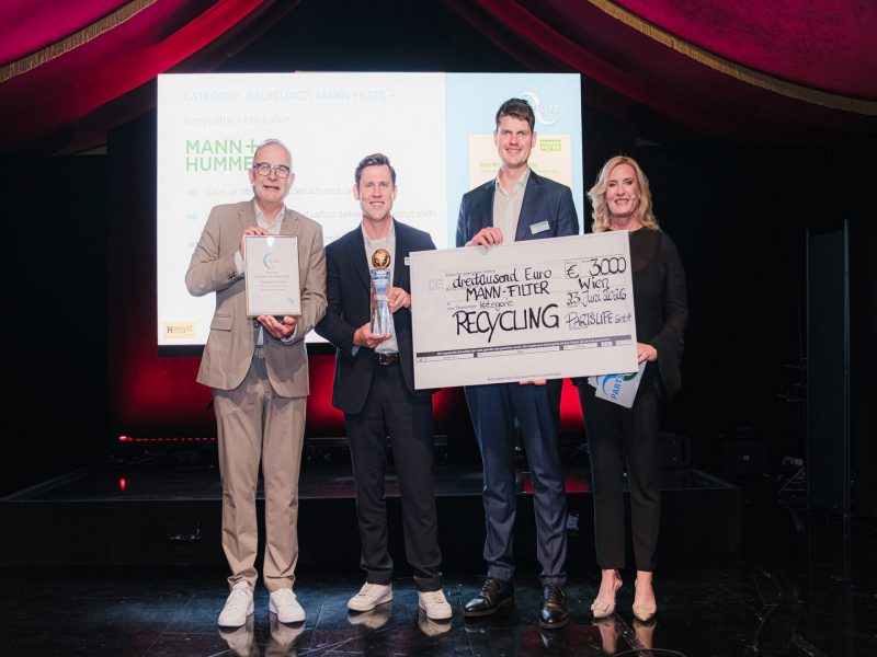MANN-FILTER vince il PARTSLIFE Environmental Award 2026