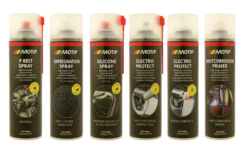 Spray protettivi MOTIP per mantenere l’auto in condizioni ottimali