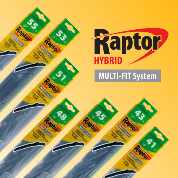 Raptor Hybrid, spazzola tergicristallo - 35 cm (14) - 1 pz | Autoricambi SanMauro