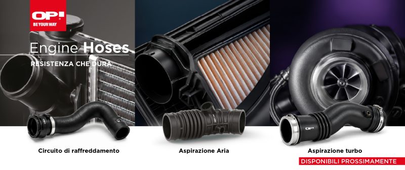 Exo Automotive presenta la nuova gamma di tubi motore OP: raffreddamento, aspirazione aria e turbo